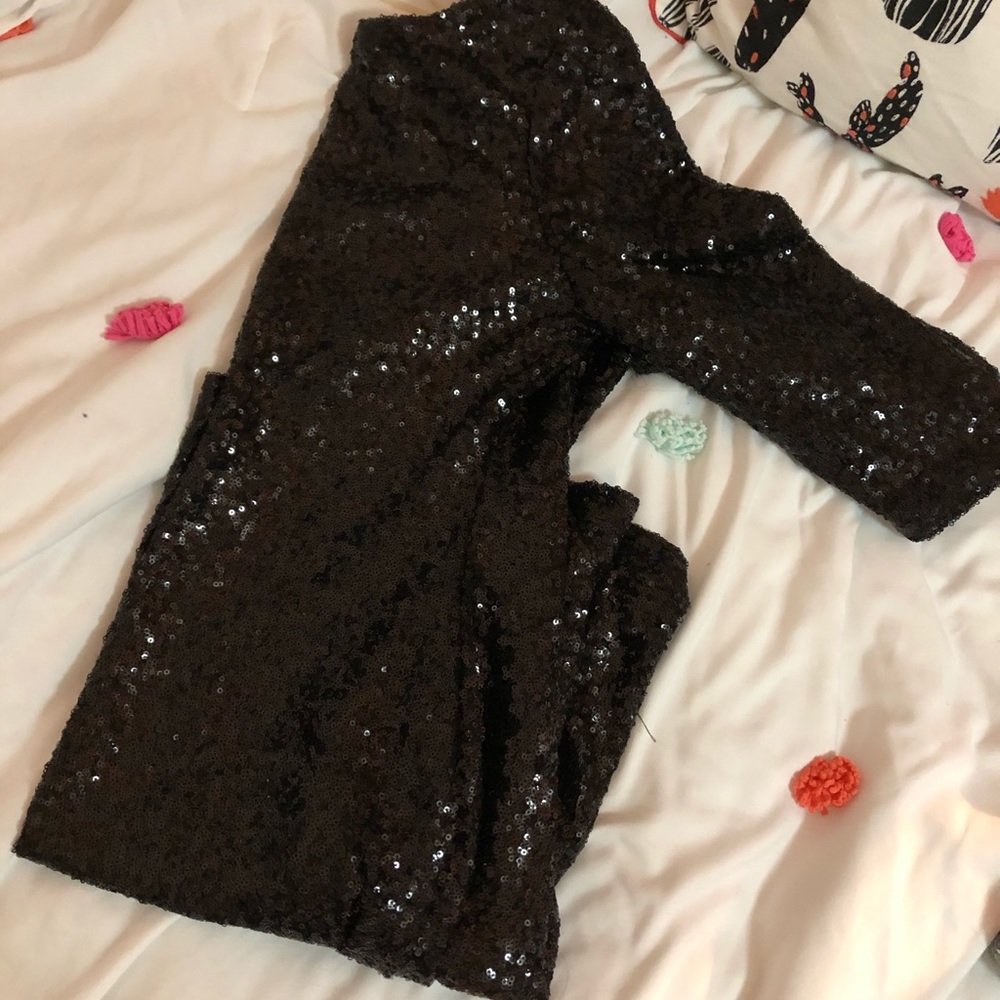 Ruby Rox Sequins Black Body Con Sleeve Dress! - image 4